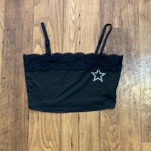 SHEIN NWOT star crop top size small